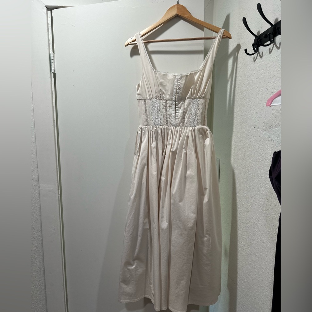 House of CB perle lace trim midi dress